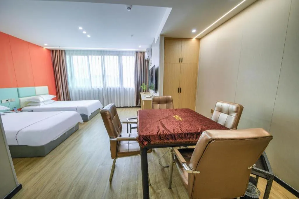 Bed in Yiwu Bairui Grand Hotel