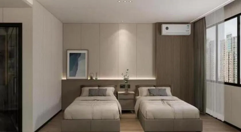 Bed in Yiwu Bairui Grand Hotel