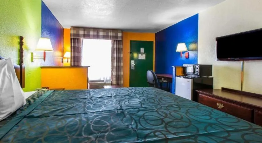 Bed in Econo Lodge Inn & Suites Macon North