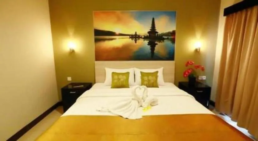 Bed in Asoka City Bali Hotel