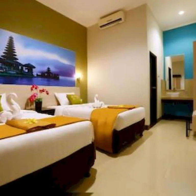 Bed in Asoka City Bali Hotel