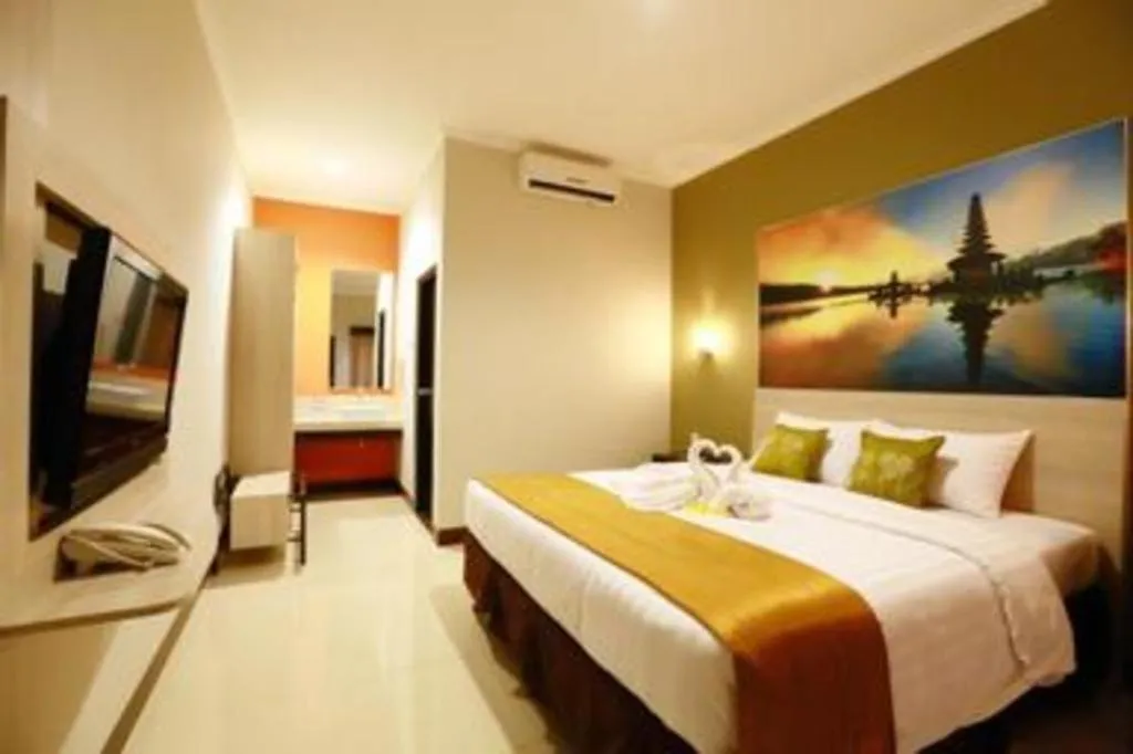 Bed in Asoka City Bali Hotel