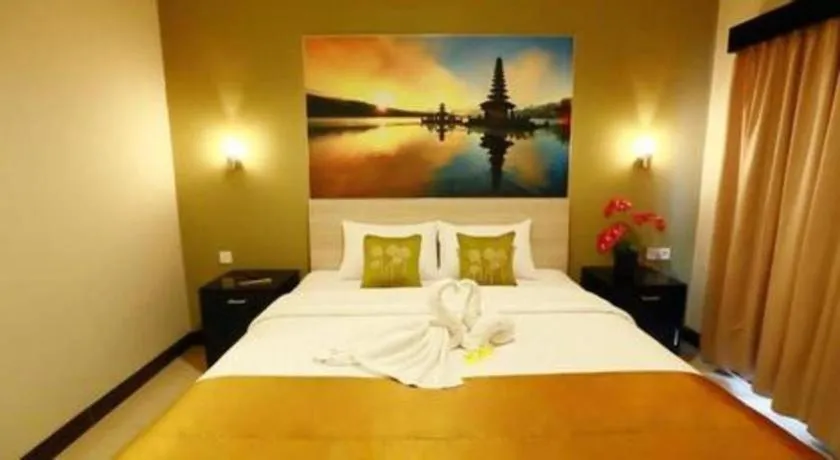 Bed in Asoka City Bali Hotel