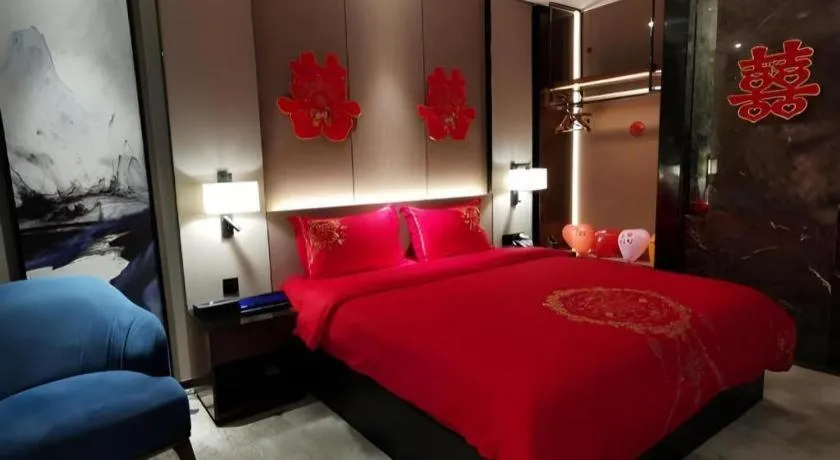 Bed in Zhonghao Boutique Hotel Dalang Business Center