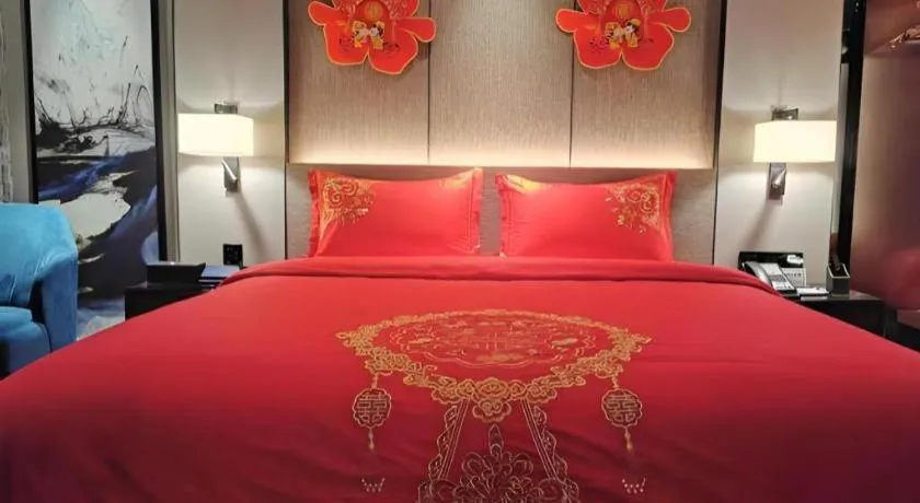 Bed in Zhonghao Boutique Hotel Dalang Business Center