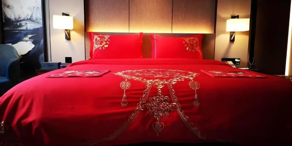 Bed in Zhonghao Boutique Hotel Dalang Business Center