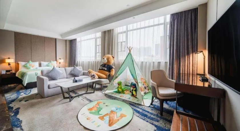 Bed in Zhonghao Boutique Hotel Dalang Business Center