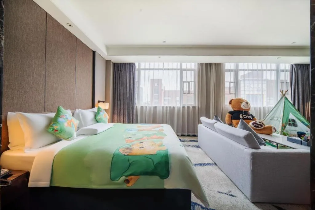 Bed in Zhonghao Boutique Hotel Dalang Business Center