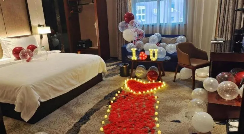 Bed in Zhonghao Boutique Hotel Dalang Business Center