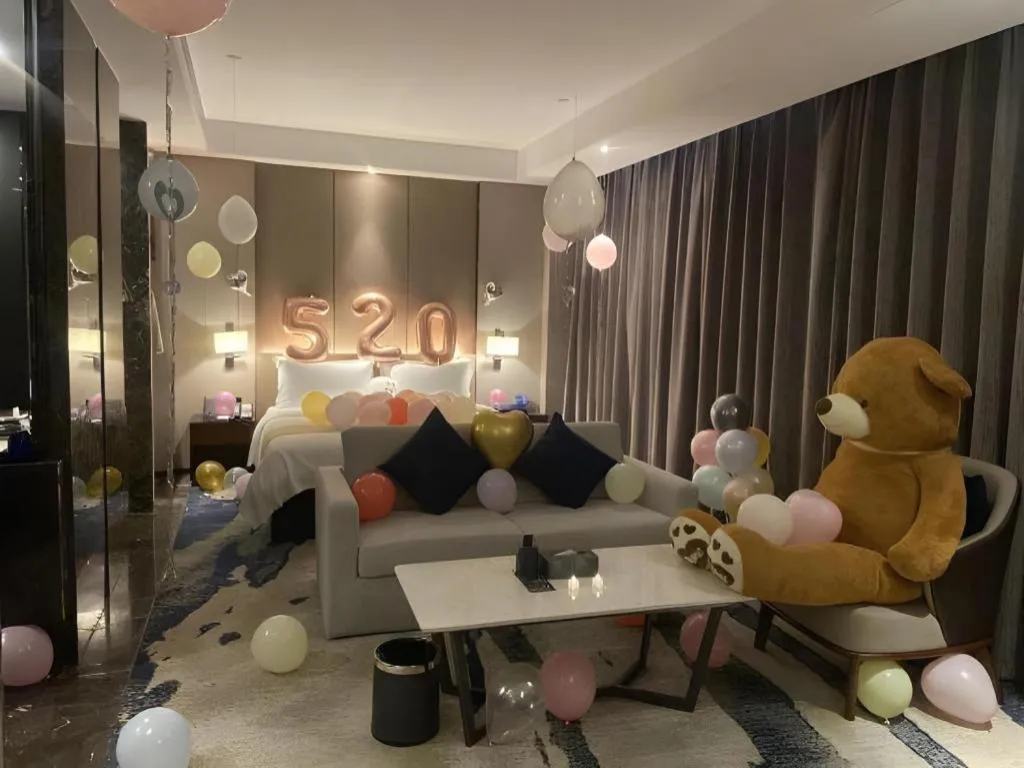 Bed in Zhonghao Boutique Hotel Dalang Business Center