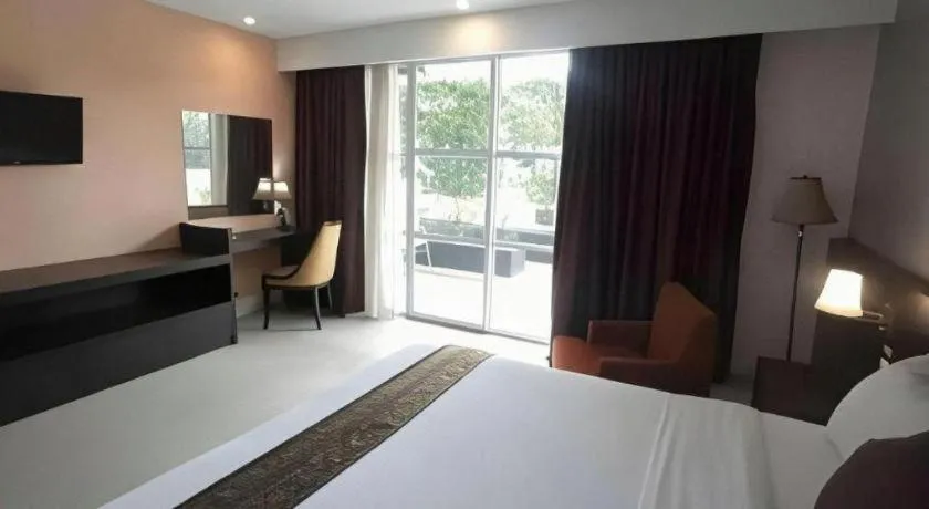 Bed in Grand Hawaii Hotel Pekanbaru