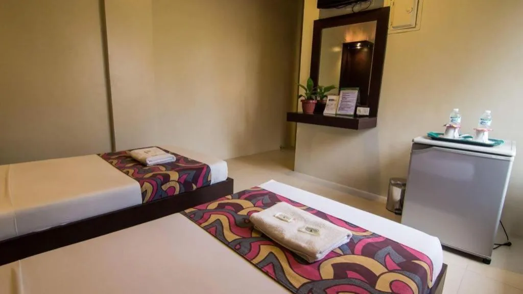 Bed in Driggs Pension House