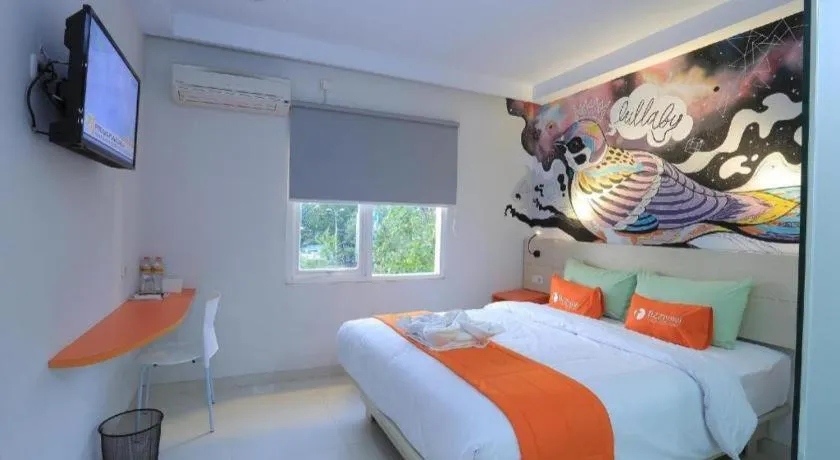 Bed in Fizz Hotel Lombok