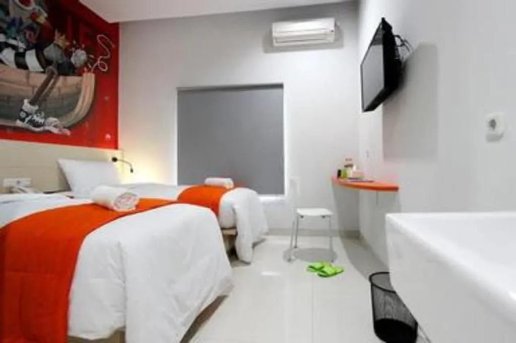 Bed in Fizz Hotel Lombok