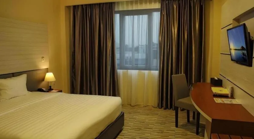 Bed in Asoka Luxury Hotel