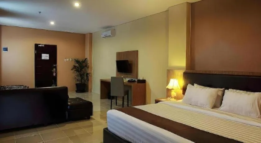 Bed in Asoka Luxury Hotel