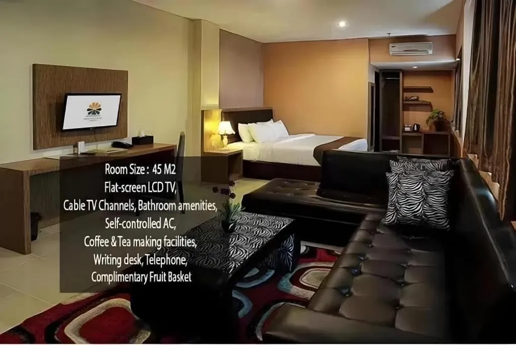 Bed in Asoka Luxury Hotel