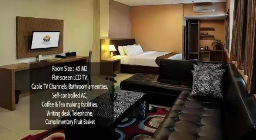 Bed in Asoka Luxury Hotel