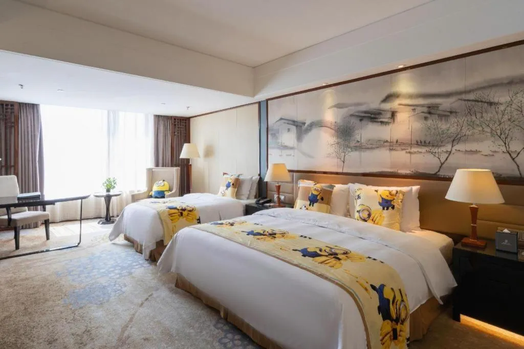 Bed in Yang Peng Jin Jiang Hotel