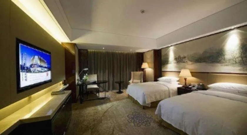 Bed in Yang Peng Jin Jiang Hotel