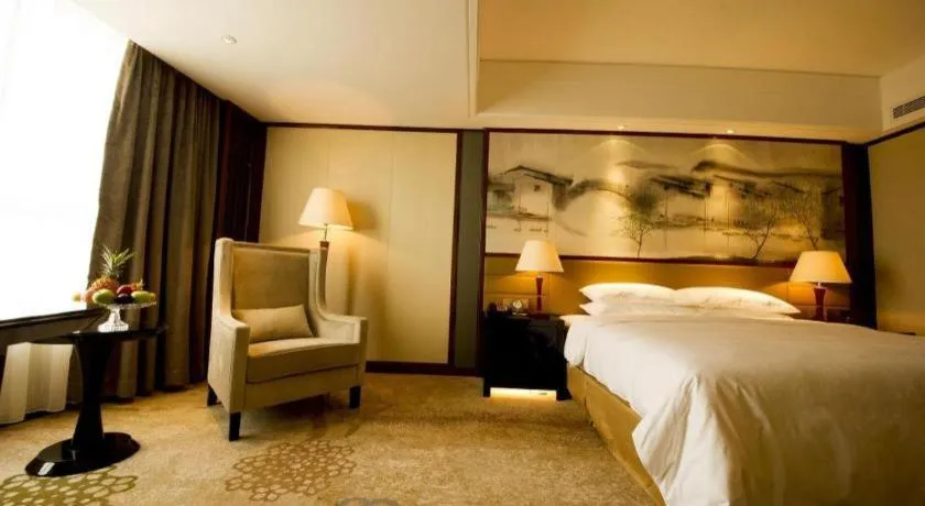 Bed in Yang Peng Jin Jiang Hotel