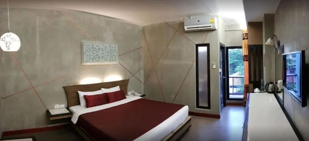 Bed in Loft Living Hotel Khonkaen