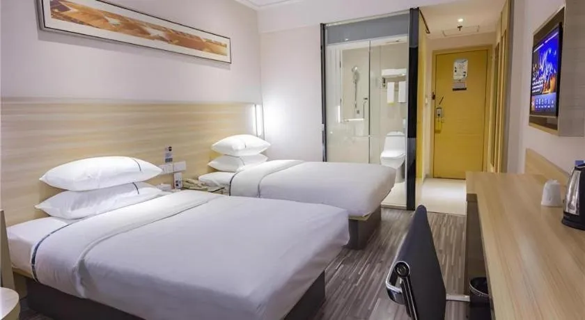 Bed in City Comfort Inn Nanchang Bayi Square Railway Station