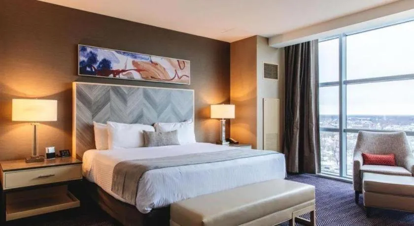 Bed in Blue Chip Casino Hotel Spa