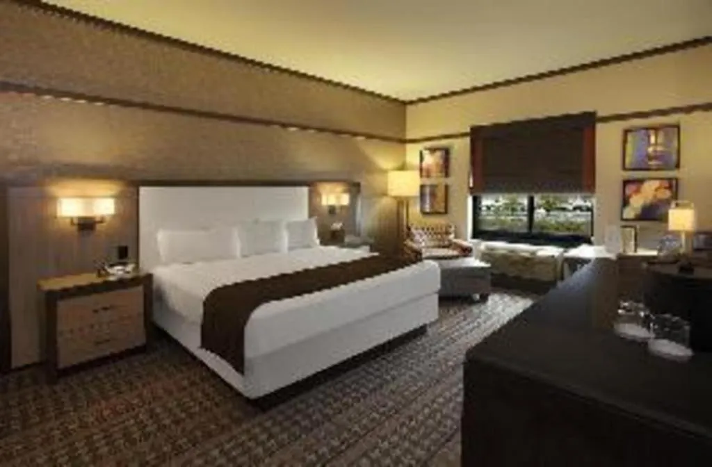 Bed in Blue Chip Casino Hotel Spa