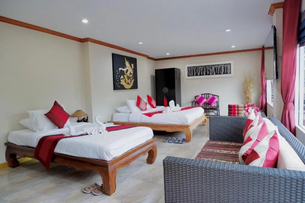 Bed in Sripoom Boutique House