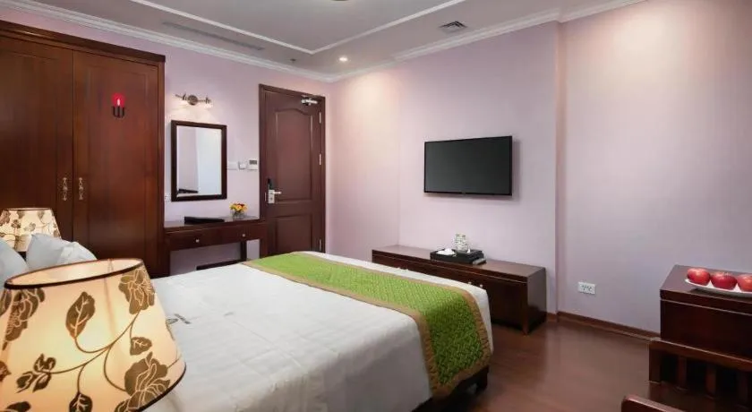 Bed in Binh Anh Hotel Hanoi