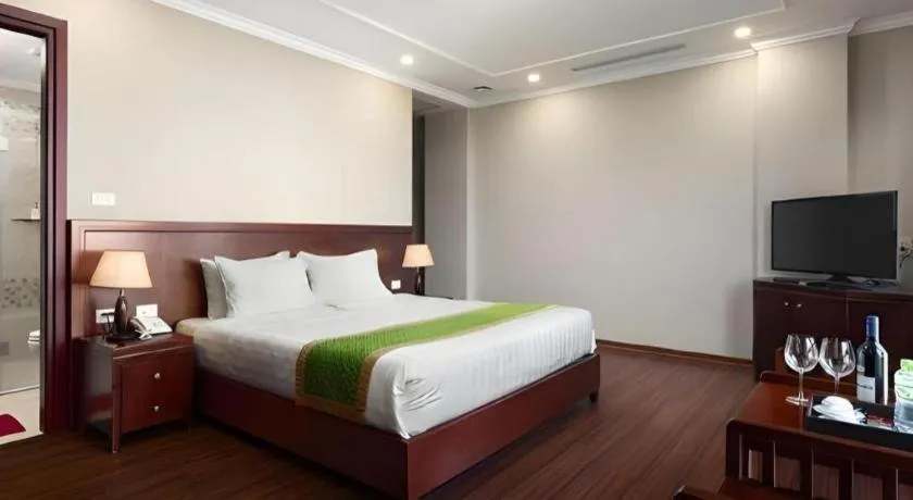 Bed in Binh Anh Hotel Hanoi