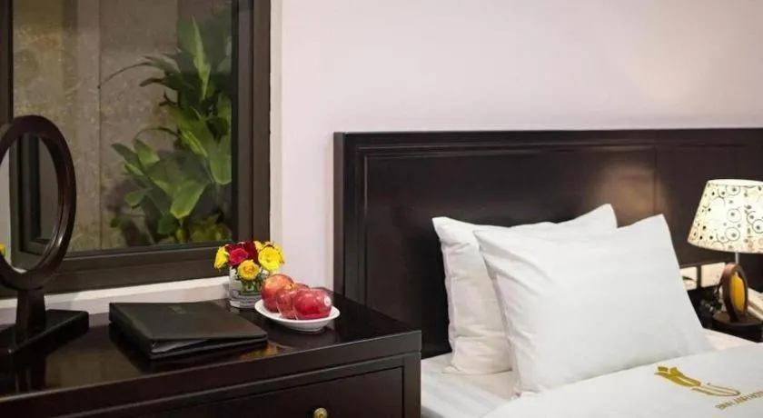 Bed in Binh Anh Hotel Hanoi