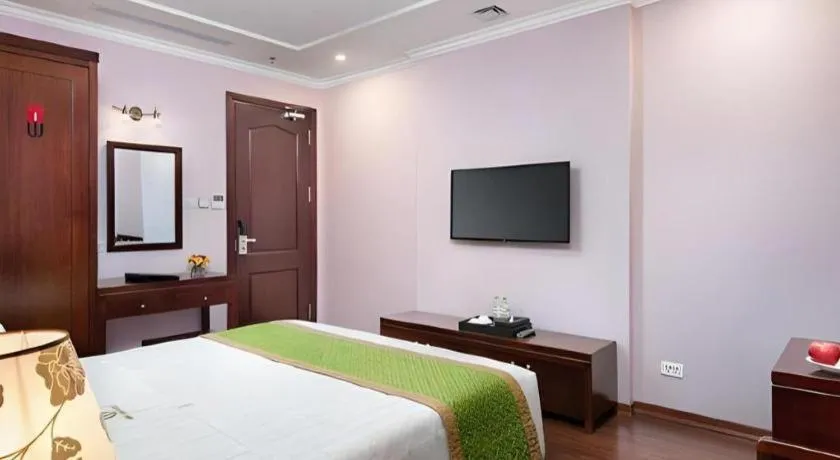 Bed in Binh Anh Hotel Hanoi