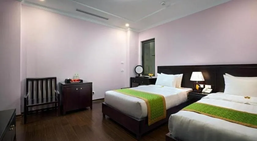 Bed in Binh Anh Hotel Hanoi