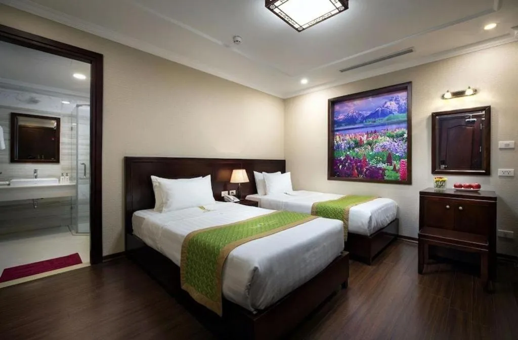 Bed in Binh Anh Hotel Hanoi
