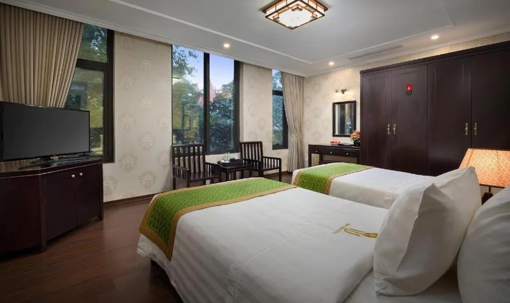 Bed in Binh Anh Hotel Hanoi