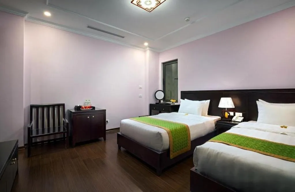 Bed in Binh Anh Hotel Hanoi