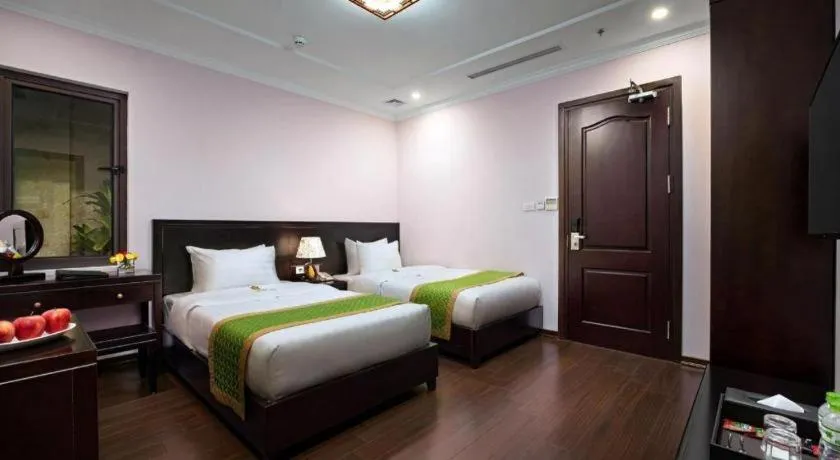 Bed in Binh Anh Hotel Hanoi