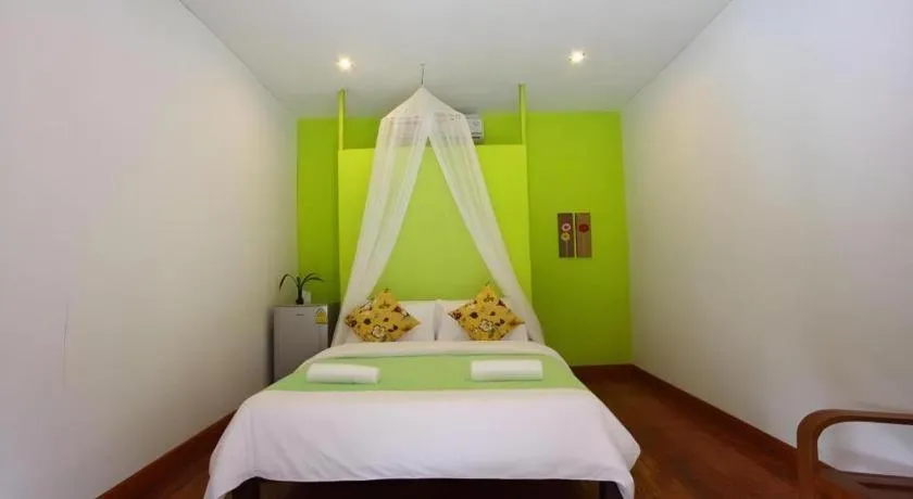 Bed in Tayan Resort Kanchanaburi