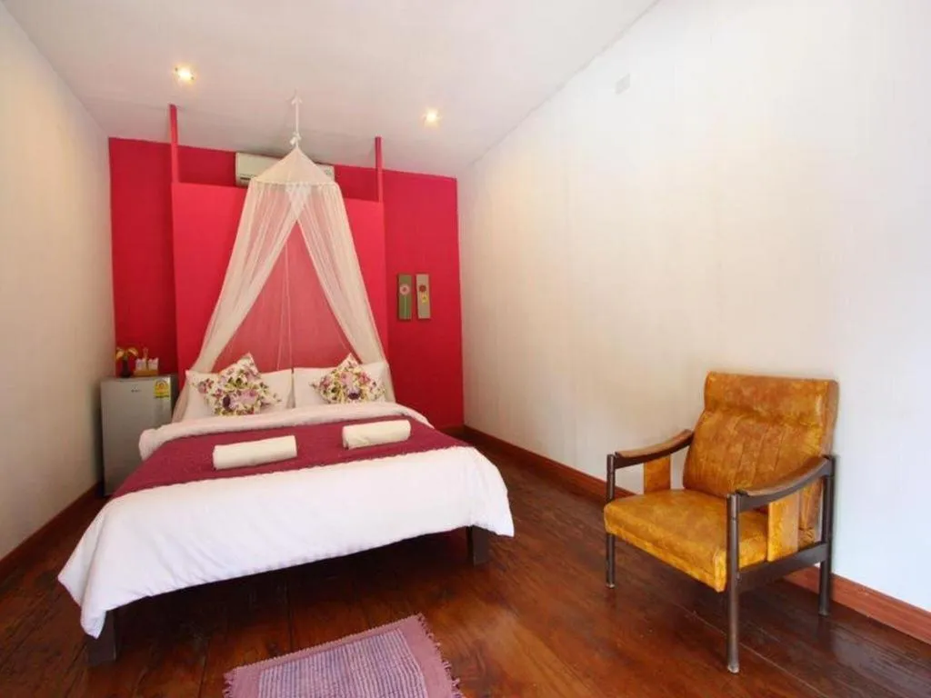 Bed in Tayan Resort Kanchanaburi