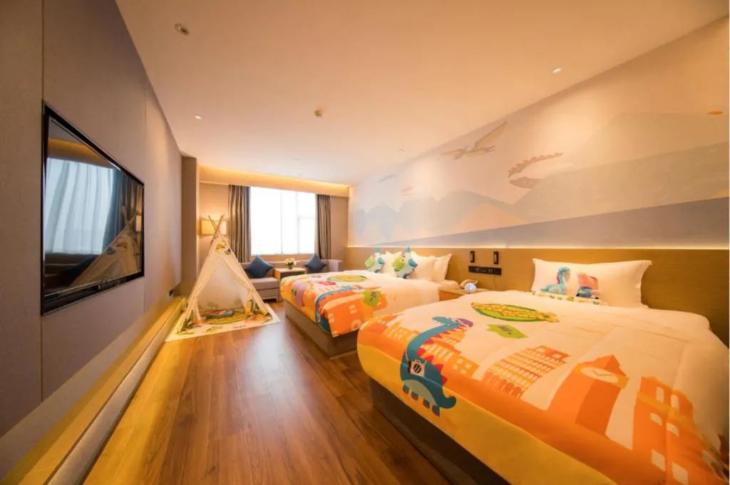 Bed in Rezen Hotel Huaxia Xiamen