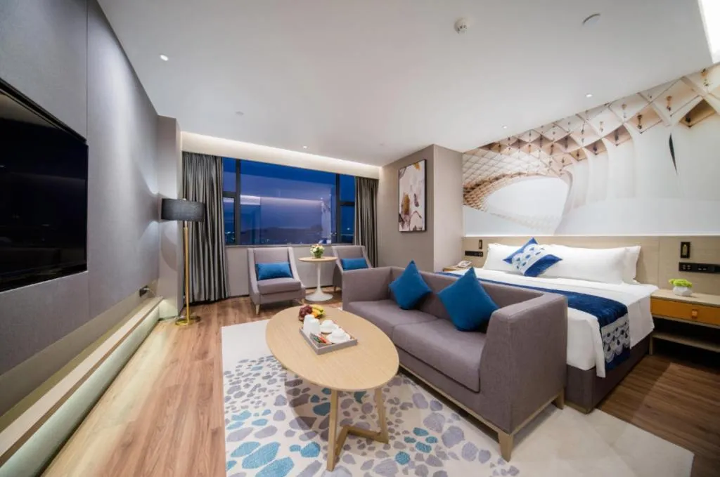 Bed in Rezen Hotel Huaxia Xiamen