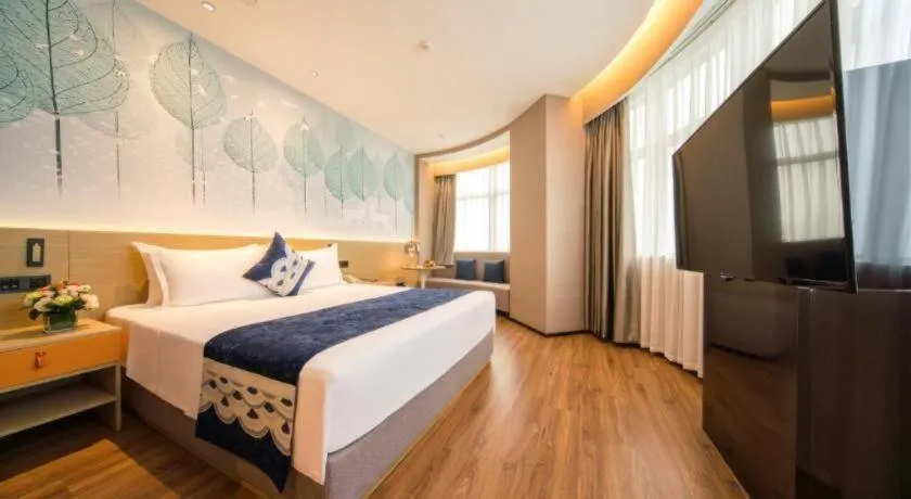 Bed in Rezen Hotel Huaxia Xiamen