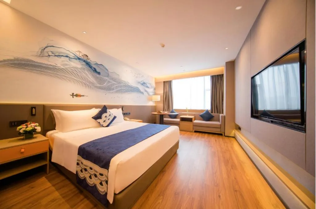 Bed in Rezen Hotel Huaxia Xiamen
