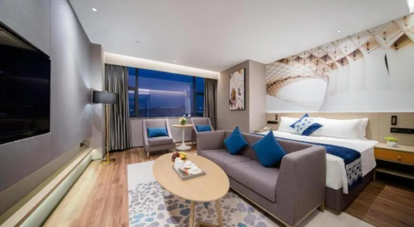 Bed in Rezen Hotel Huaxia Xiamen