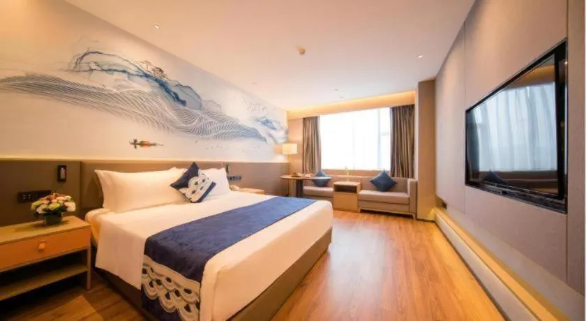 Bed in Rezen Hotel Huaxia Xiamen