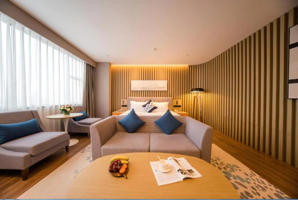 Bed in Rezen Hotel Huaxia Xiamen