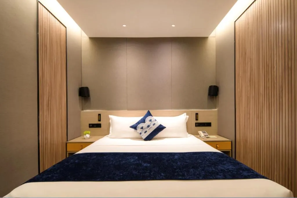 Bed in Rezen Hotel Huaxia Xiamen
