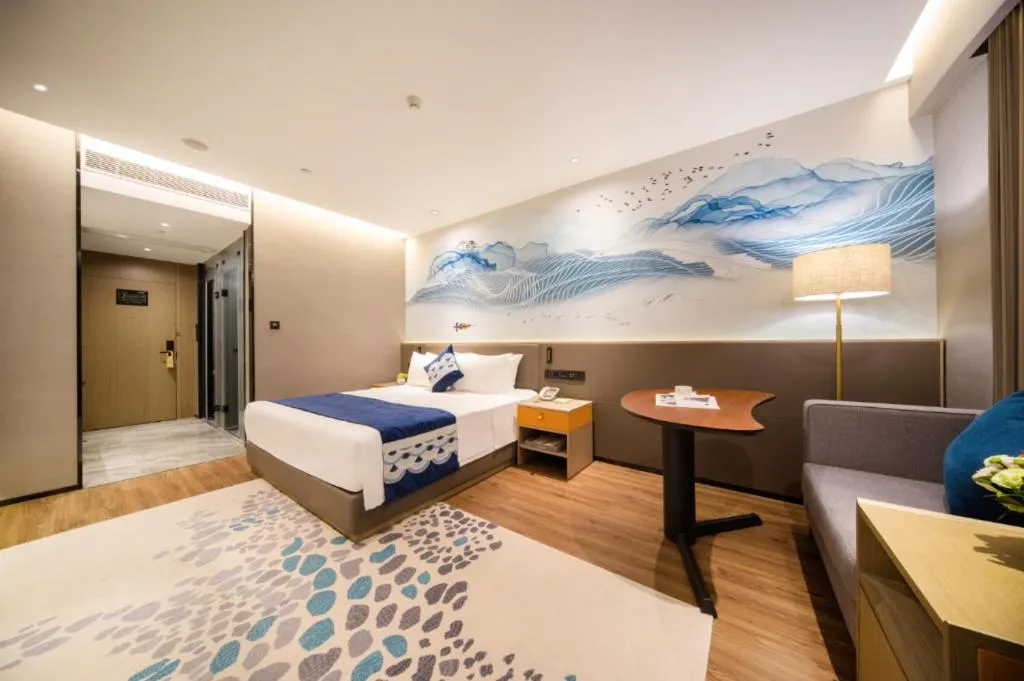 Bed in Rezen Hotel Huaxia Xiamen
